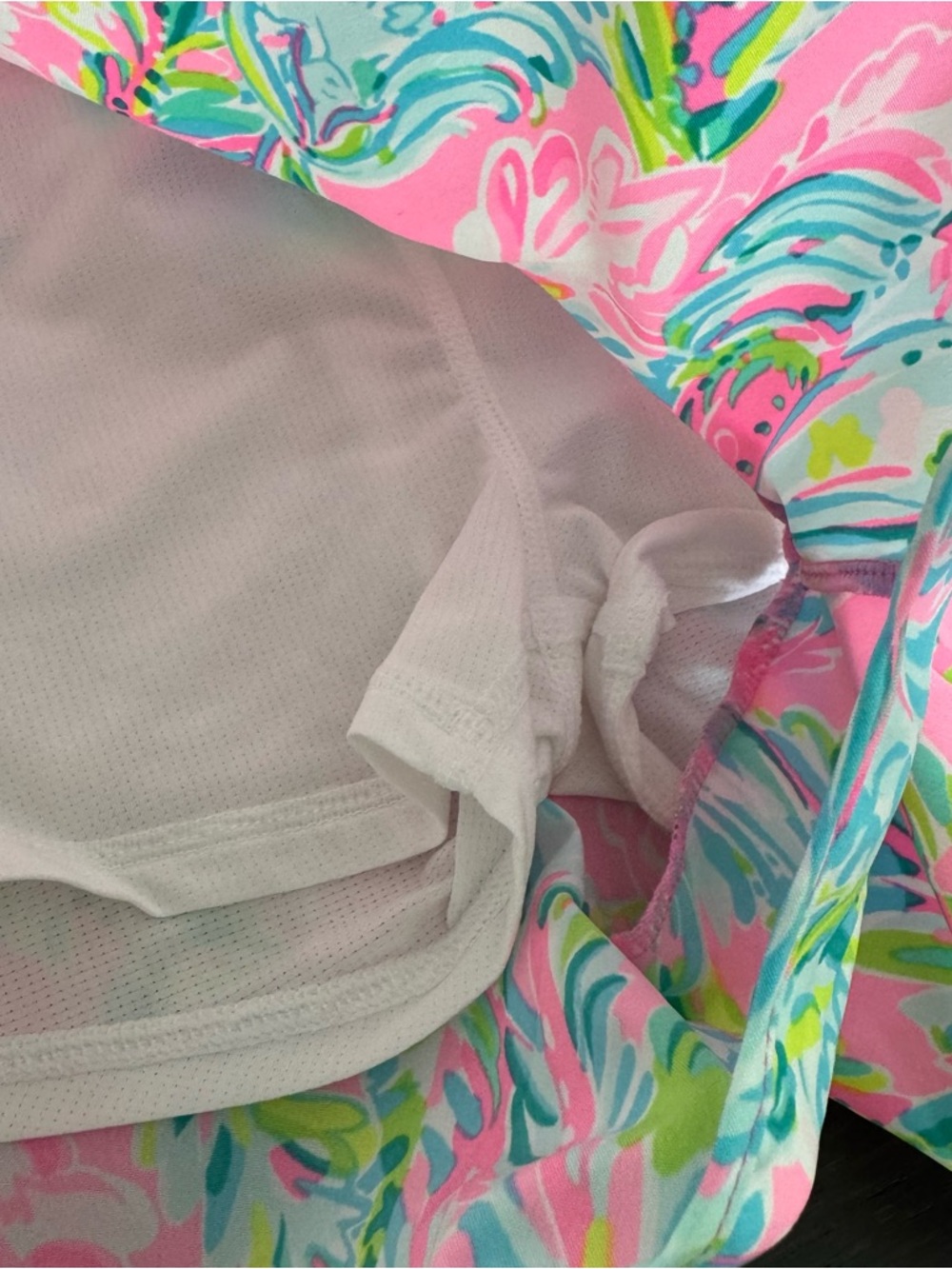 Lilly Pulitzer Pink Tropical Swirl Athletic Shorts - Picture 6 of 7